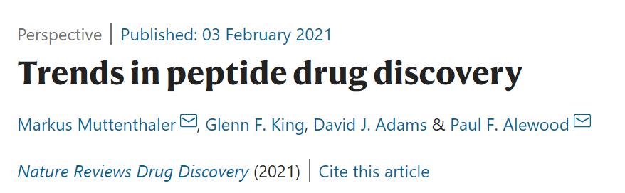《自然》杂志：发现多肽药物有什么趋势？